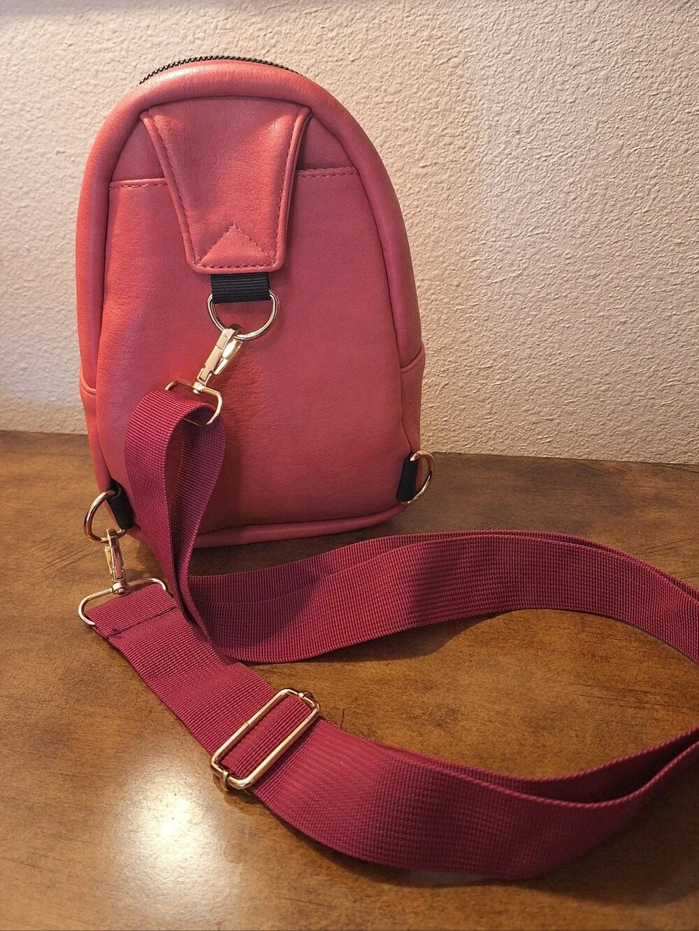 Kedzie Sunset Coral Women's Mini Shoulder Sling Backpack